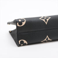 Louis Vuitton Black Beige Bicolor Empreinte Leather OnTheGo PM [4-Month Instalment Plan]