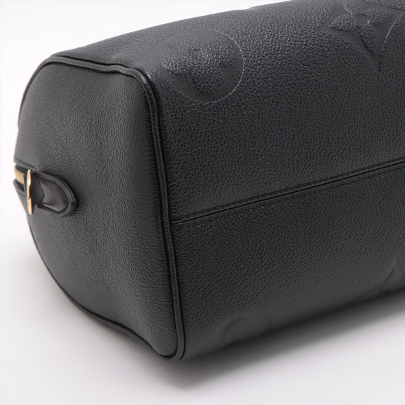 Louis Vuitton Noir Monogram Empreinte Leather Speedy Bandouliere 25 [Clearance Sale]
