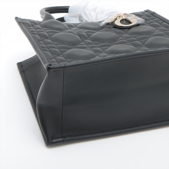 Christian Dior Black Leather Small Book Tote [Clearance Sale]