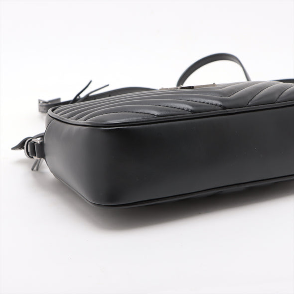 Saint Laurent Black Leather Lou Camera Bag [Clearance Sale]