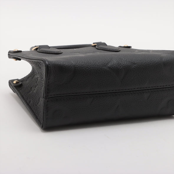 Louis Vuitton Noir Monogram Empreinte Leather OnTheGo BB [Clearance Sale]