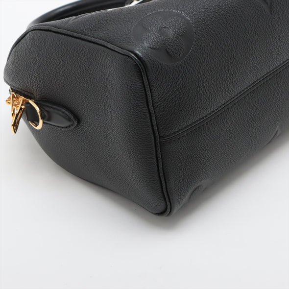 Louis Vuitton Noir Monogram Empreinte Leather Speedy Bandouliere 25 [Clearance Sale]