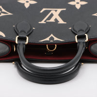 Louis Vuitton Black Beige Bicolor Empreinte Leather OnTheGo PM [4-Month Instalment Plan]