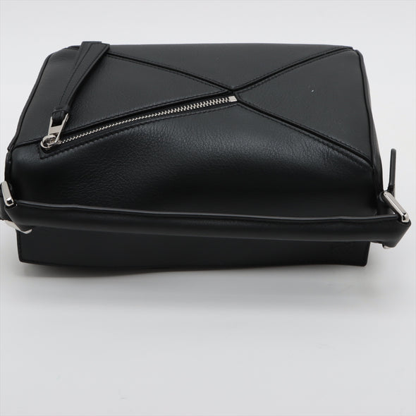 Loewe Black Calfskin Leather Small Puzzle Bag [Clearance Sale]