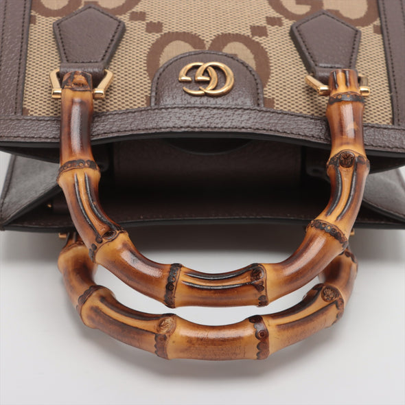 Gucci Brown Jumbo GG Diana Mini Tote Bag [Clearance Sale]