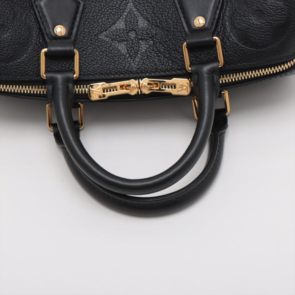 Louis Vuitton Noir Monogram Empreinte Leather Speedy Bandouliere 25 [Clearance Sale]