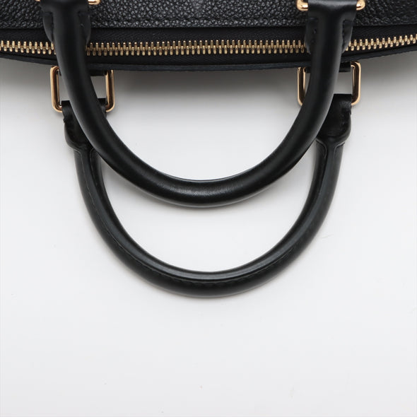 Louis Vuitton Noir Monogram Empreinte Leather Speedy Bandouliere 25 [Clearance Sale]