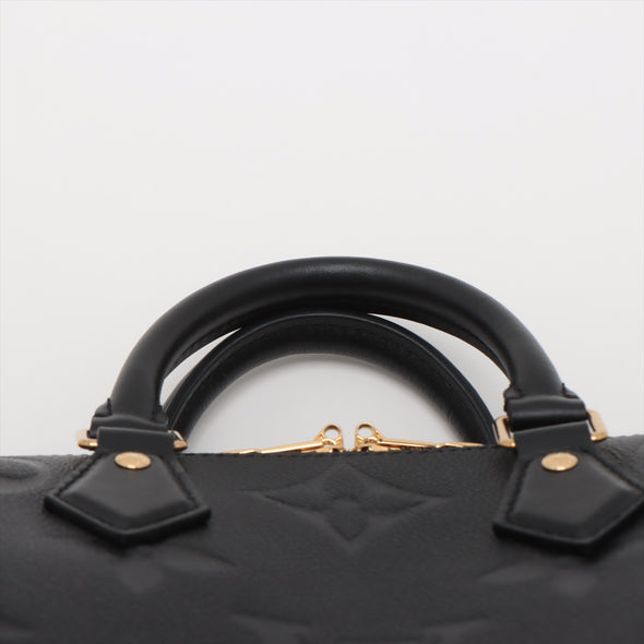 Louis Vuitton Noir Monogram Empreinte Leather Speedy Bandouliere 25 [Clearance Sale]