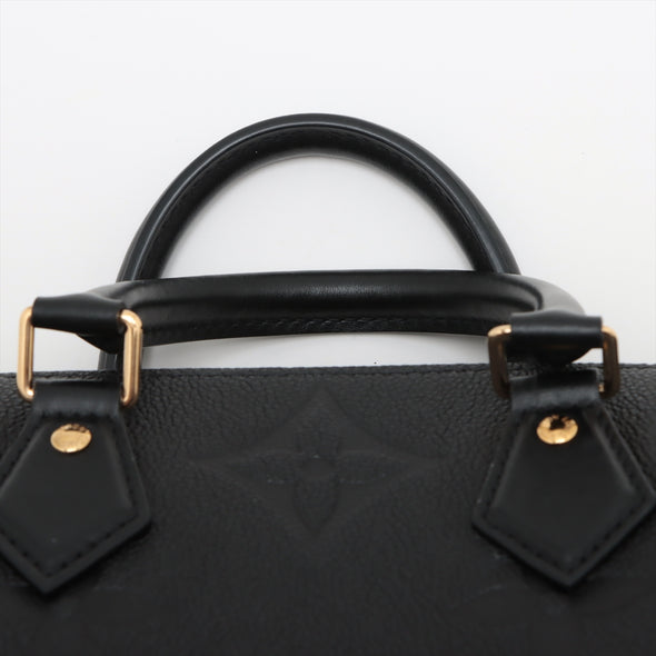 Louis Vuitton Noir Monogram Empreinte Leather Speedy Bandouliere 25 [Clearance Sale]