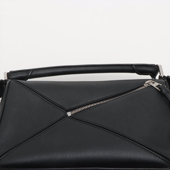Loewe Black Leather Small Puzzle Bag [Clearance Sale]