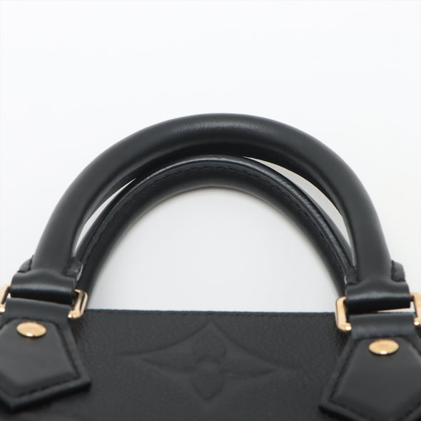 Louis Vuitton Noir Monogram Empreinte Leather Speedy bandouliere 25 [Clearance Sale]