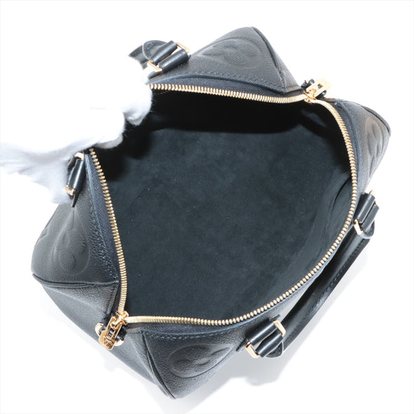 Louis Vuitton Noir Monogram Empreinte Leather Speedy Bandouliere 25 [Clearance Sale]
