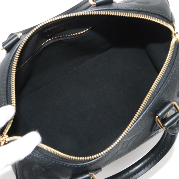 Louis Vuitton Noir Monogram Empreinte Leather Speedy Bandouliere 25 [Clearance Sale]