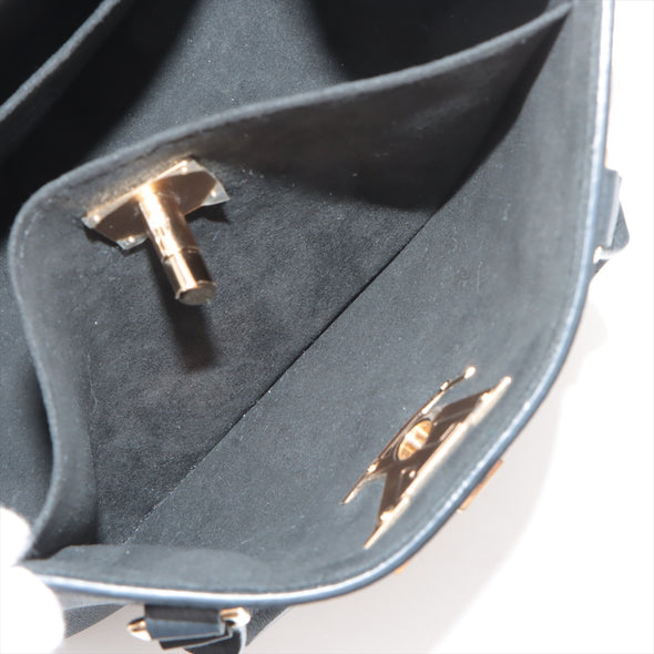 Louis Vuitton Black Smooth Grained Calfskin Leather Lock & Go [Clearance Sale]