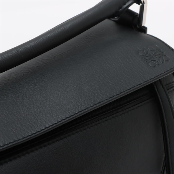 Loewe Black Calfskin Leather Small Puzzle Bag [Clearance Sale]