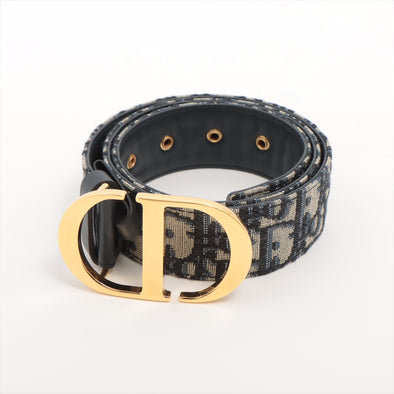 Christian Dior Blue Dior Oblique Jacquard 30 Montaigne Reversible Belt [Clearance Sale]