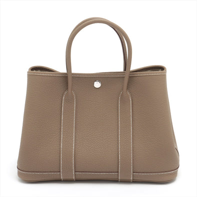 Etoupe Negonda Leather 2023 Garden Party TPM Tote Bag (Rented Out)