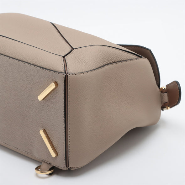 Loewe Sand Grained Classic Calfskin Leather Medium Puzzle Bag [Clearance Sale]