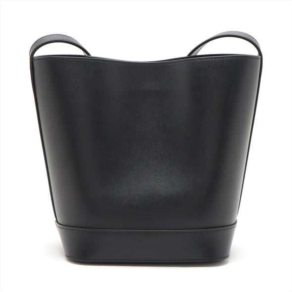 Celine Black Leather Triomphe Small Bucket Bag [Clearance Sale]