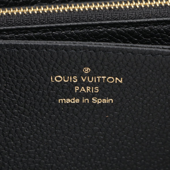 Louis Vuitton Noir Monogram Empreinte Leather Zippy Wallet [Clearance Sale]