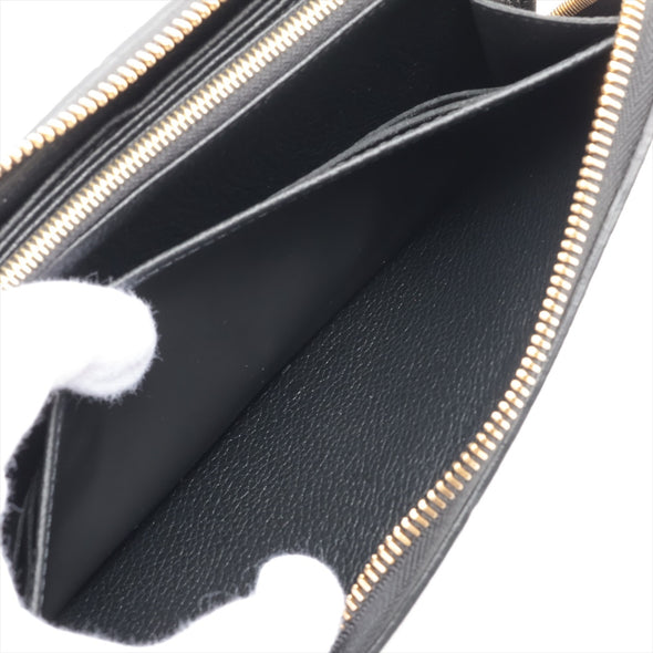 Louis Vuitton Noir Monogram Empreinte Leather Zippy Wallet [Clearance Sale]