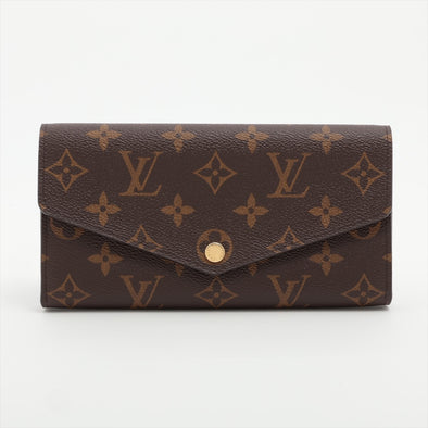 Louis Vuitton Brown Monogram Sarah Wallet  [Clearance Sale]