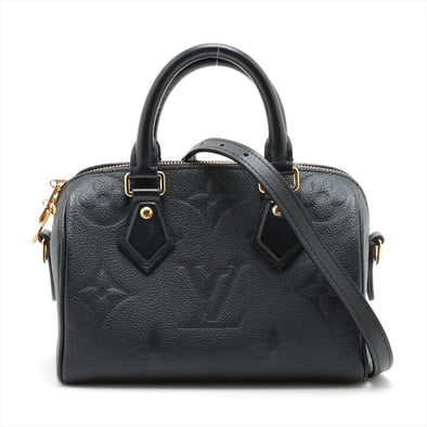 Louis Vuitton Noir Monogram Empreinte Leather Speedy Bandouliere 20 [4-Month Instalment Plan]
