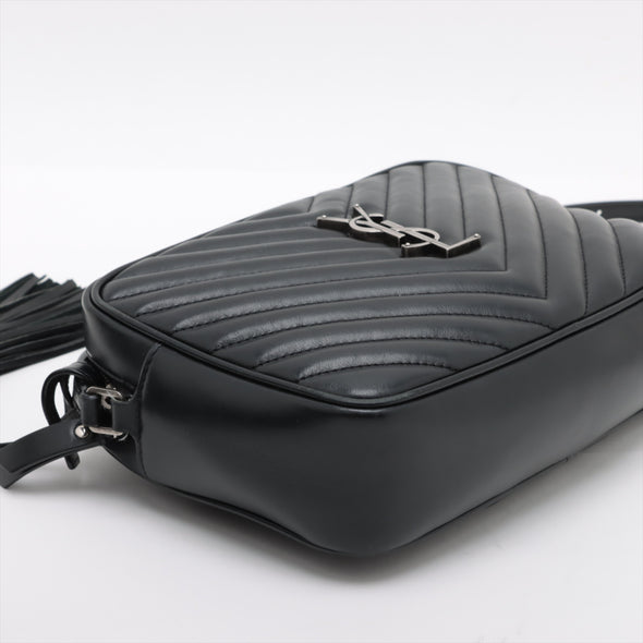 Saint Laurent Black Leather Lou Camera Bag [Clearance Sale]