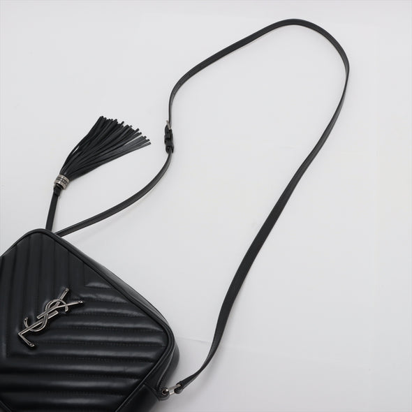 Saint Laurent Black Leather Lou Camera Bag [Clearance Sale]