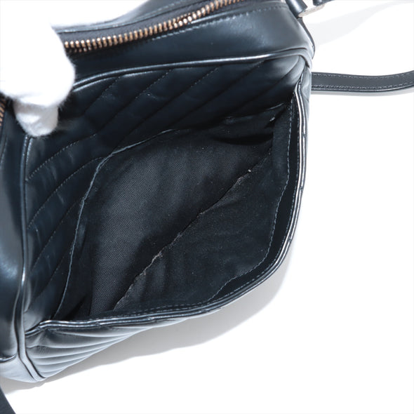 Saint Laurent Black Leather Lou Camera Bag [Clearance Sale]