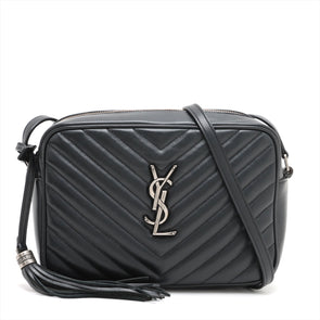 Saint Laurent Black Leather Lou Camera Bag [Clearance Sale]