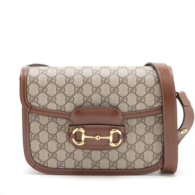 Brown Gucci Horsebit 1955 Medium Shoulder Bag (Rented Out)