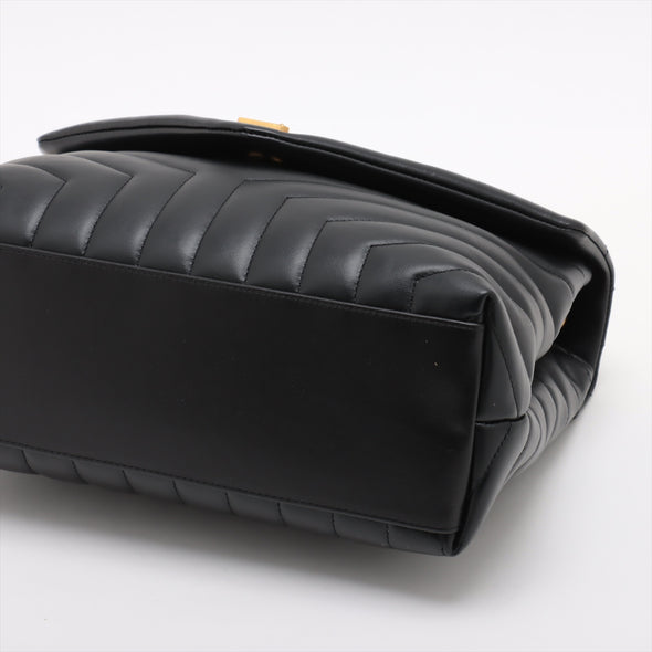 Saint Laurent Black Leather Loulou Small Chain Shoulder Bag [Clearance Sale]