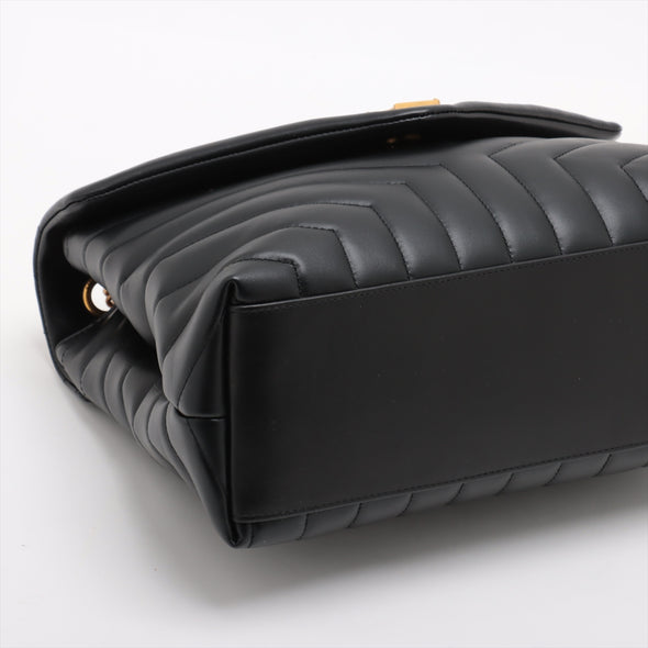 Saint Laurent Black Leather Loulou Small Chain Shoulder Bag [Clearance Sale]