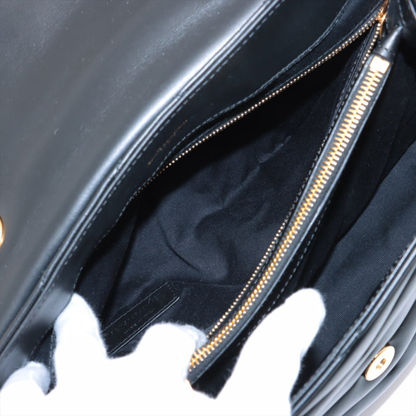 Saint Laurent Black Leather Loulou Small Chain Shoulder Bag [Clearance Sale]