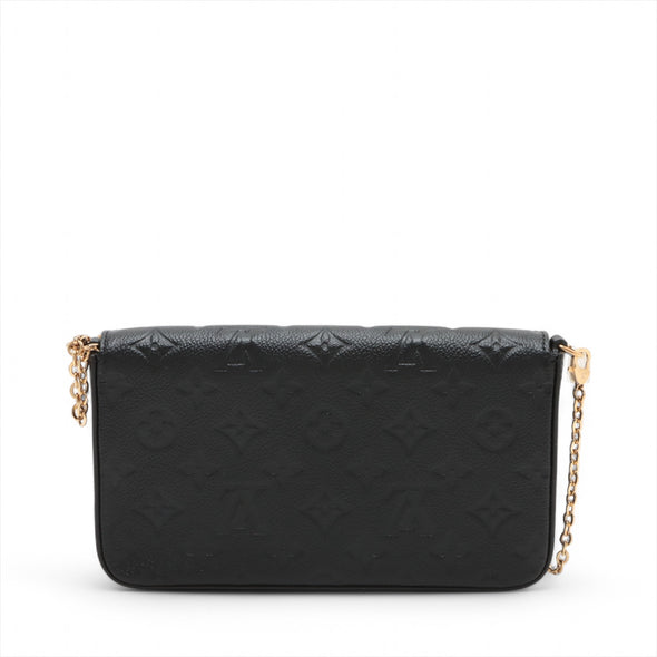 Louis Vuitton Noir Monogram Empreinte Leather Felicie Pochette [Clearance Sale]
