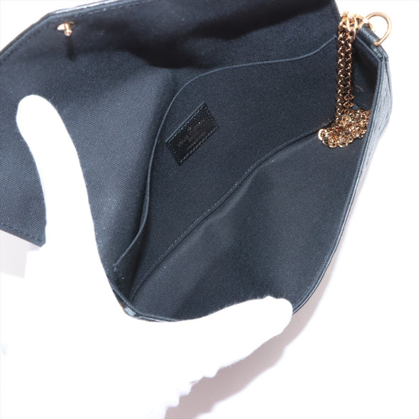 Louis Vuitton Noir Monogram Empreinte Leather Felicie Pochette [Clearance Sale]