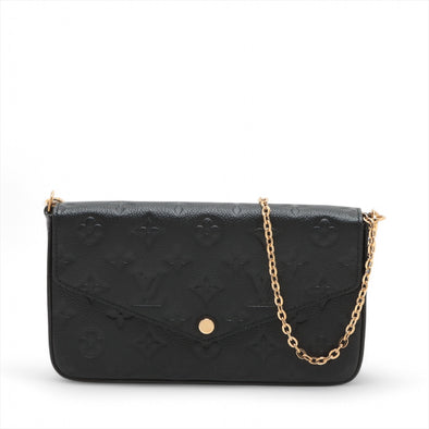 Louis Vuitton Noir Monogram Empreinte Leather Felicie Pochette [Clearance Sale]