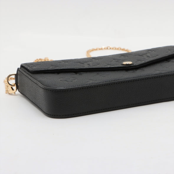 Louis Vuitton Noir Monogram Empreinte Leather Felicie Pochette [Clearance Sale]