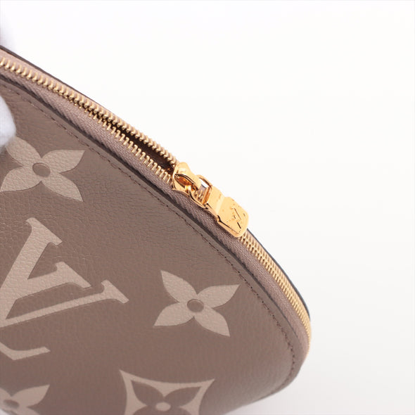 Louis Vuitton Tourterelle Bicolor Monogram Empreinte Leather Cosmetic Pouch PM [Clearance Sale]
