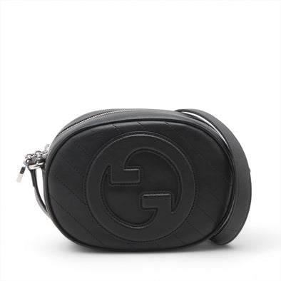 Gucci Black Leather Blondie Messenger Bag [Clearance Sale]