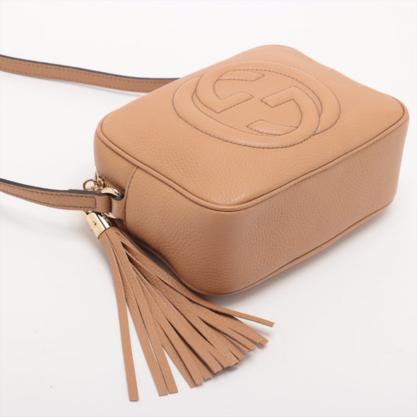 Gucci Dark Beige Soho Leather Small Shoulder Bag [Clearance Sale]