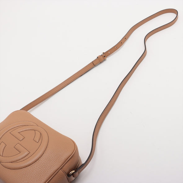 Gucci Dark Beige Soho Leather Small Shoulder Bag [Clearance Sale]