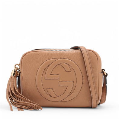 Gucci Dark Beige Soho Leather Small Shoulder Bag [Clearance Sale]