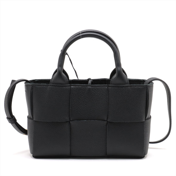 Bottega Veneta Black Intrecciato Leather Mini Arco Tote [Clearance Sale]