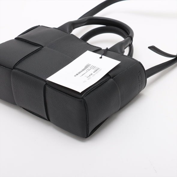 Bottega Veneta Black Intrecciato Leather Mini Arco Tote [Clearance Sale]