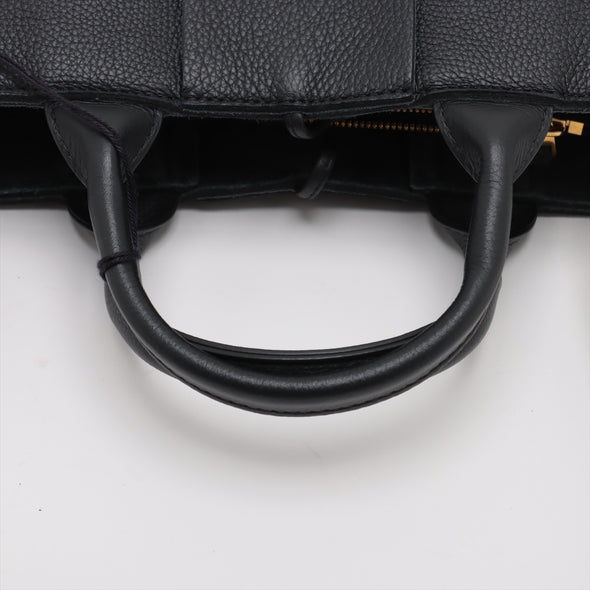 Bottega Veneta Black Intrecciato Leather Mini Arco Tote [Clearance Sale]