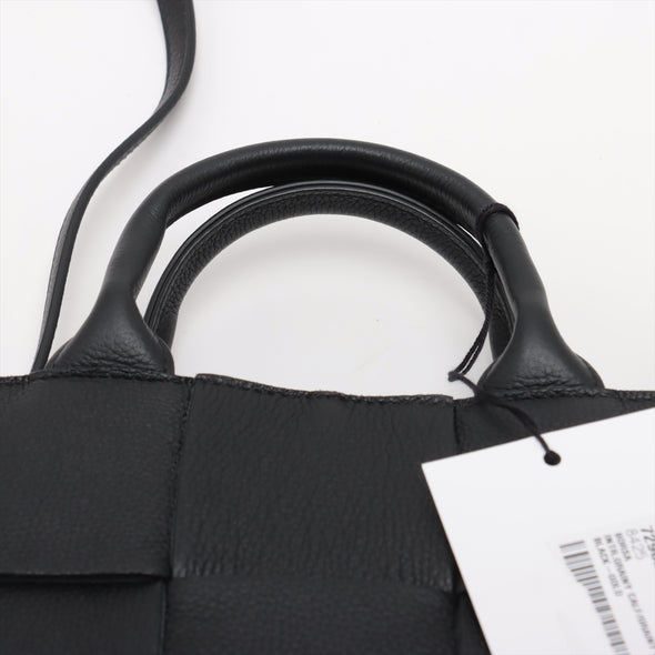 Bottega Veneta Black Intrecciato Leather Mini Arco Tote [Clearance Sale]