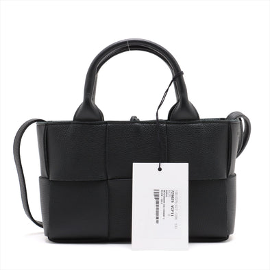 Bottega Veneta Black Intrecciato Leather Mini Arco Tote [Clearance Sale]