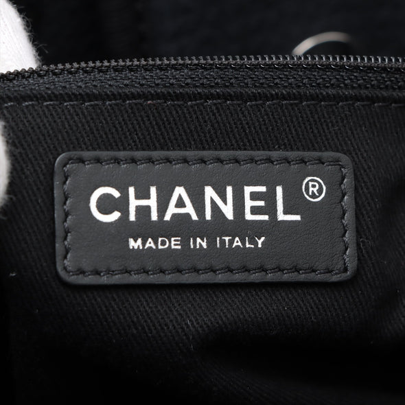 Chanel Black Canvas Deauville GM [Clearance Sale]
